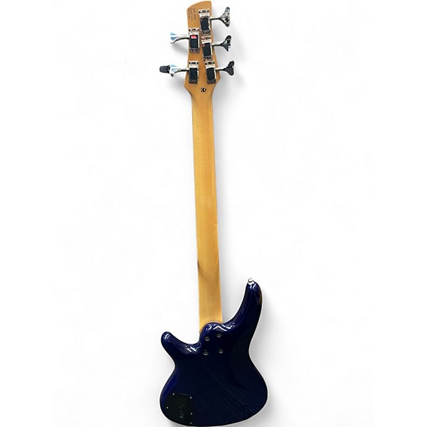 Used Ibanez SR305 5 String Blue Electric Bass Guitar