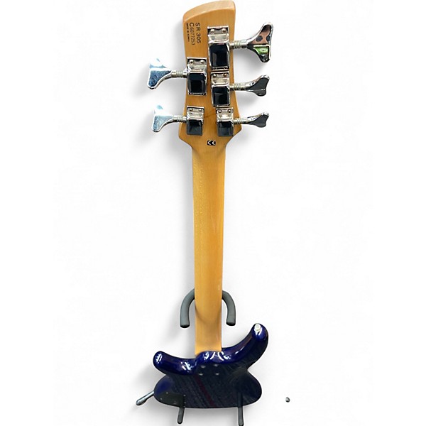 Used Ibanez SR305 5 String Blue Electric Bass Guitar