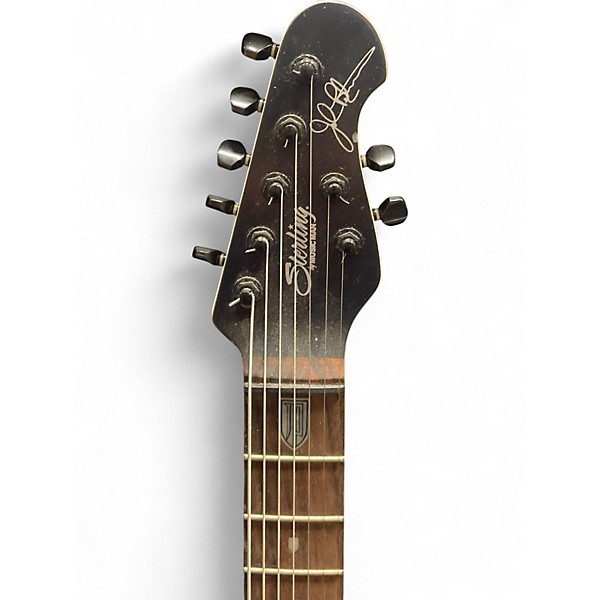 Used Sterling by Music Man John Petrucci JP157 7 String Black Solid Body Electric Guitar