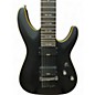 Used Schecter Guitar Research Demon 7 String Black and Gold Solid Body Electric Guitar