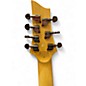 Used Schecter Guitar Research Demon 7 String Black and Gold Solid Body Electric Guitar