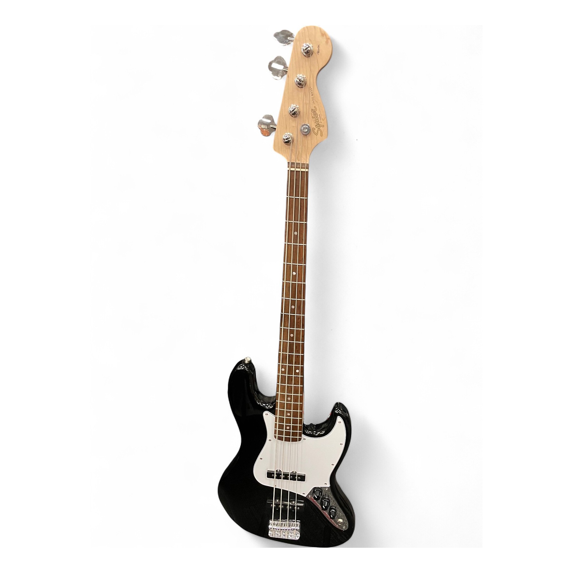 Used Squier Affinity Jazz Bass Black Electric Bass Guitar