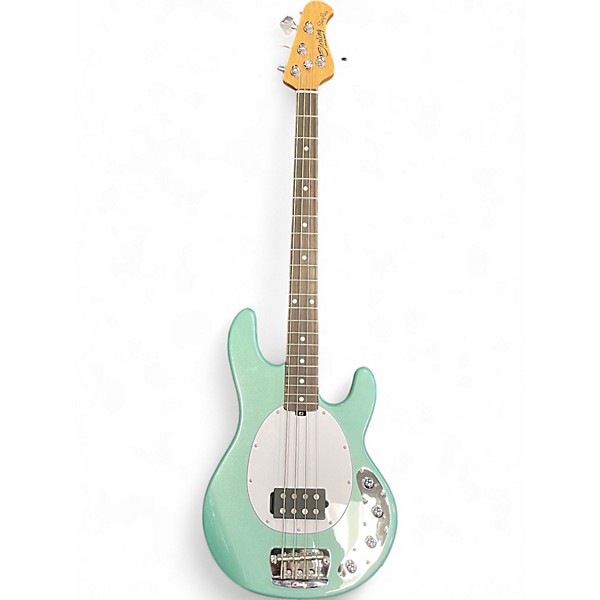 Used Ernie Ball Music Man Stingray 34 Dorado Green Electric Bass Guitar