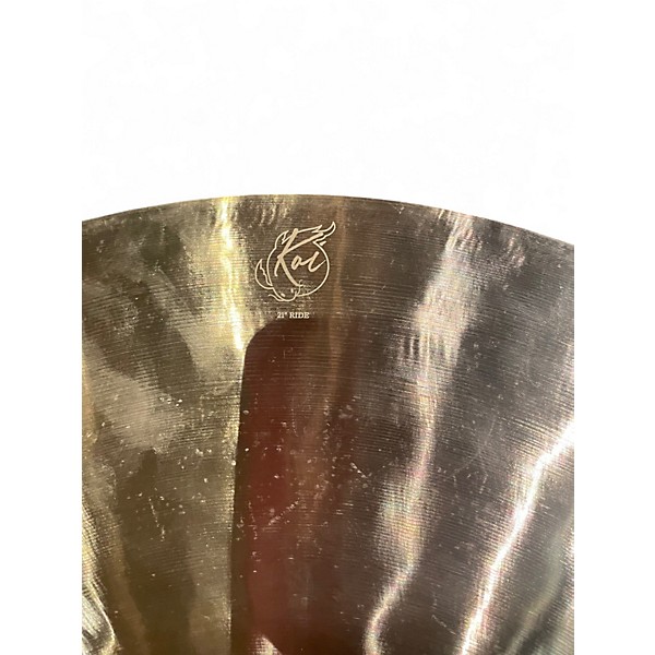 Used Wuhan Cymbals & Gongs 21in KOI RIDE Cymbal