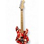 Used EVH Striped Series 5150 Red with Black and White Stripes Solid Body Electric Guitar thumbnail