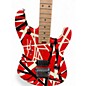 Used EVH Striped Series 5150 Red with Black and White Stripes Solid Body Electric Guitar