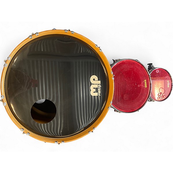 Used DW 3 Piece Collector's Series Burgundy Sparkle Drum Kit