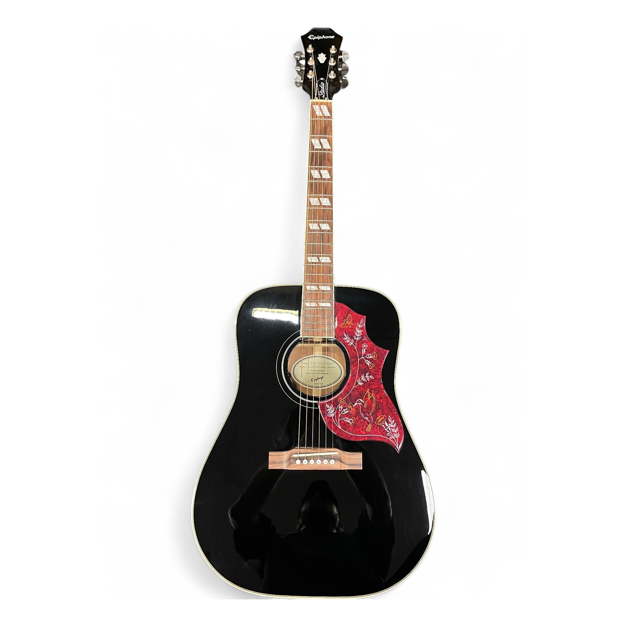 お得セット Used Epiphone Hummingbird STUDIO Black Acoustic Electric ギター