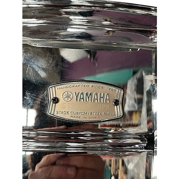 Used Yamaha 14in stage custom steel chrome Drum