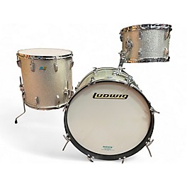 Used Ludwig 3 Piece Club Kit Silver Sparkle Drum Kit