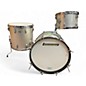 Used Ludwig 3 Piece Club Kit Silver Sparkle Drum Kit thumbnail