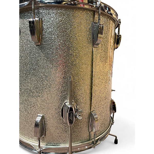 Used Ludwig 3 Piece Club Kit Silver Sparkle Drum Kit