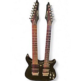 Used Carlo Robelli Double Twin Neck 6 & 7 String Gray Solid Body Electric Guitar