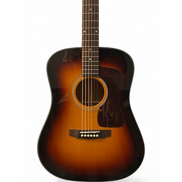 Used Guild Traditional D-40 Antique Burst Acoustic Electric Guitar