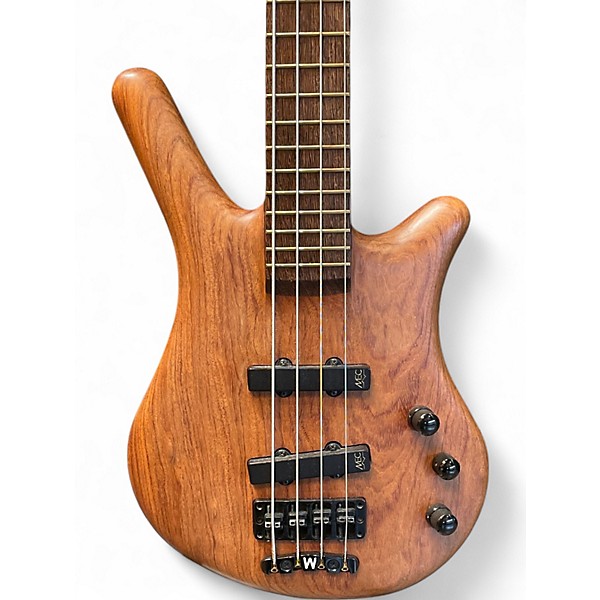 Used 2000s Warwick Thumb 4 String Neck Thru Natural Electric Bass Guitar