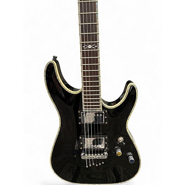 Used Schecter Guitar Research Hellraiser C1 Black Solid Body Electric Guitar