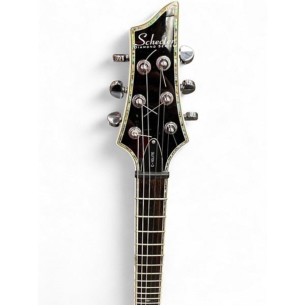 Used Schecter Guitar Research Hellraiser C1 Black Solid Body Electric Guitar
