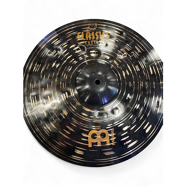 Used MEINL 14in classic custom dark hihat bottom Cymbal