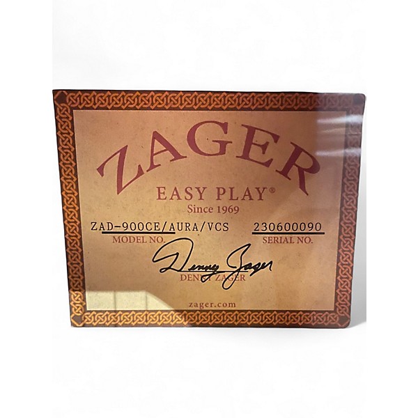 Used Zager ZAD-900CE Vintage Sunburst Acoustic Electric Guitar