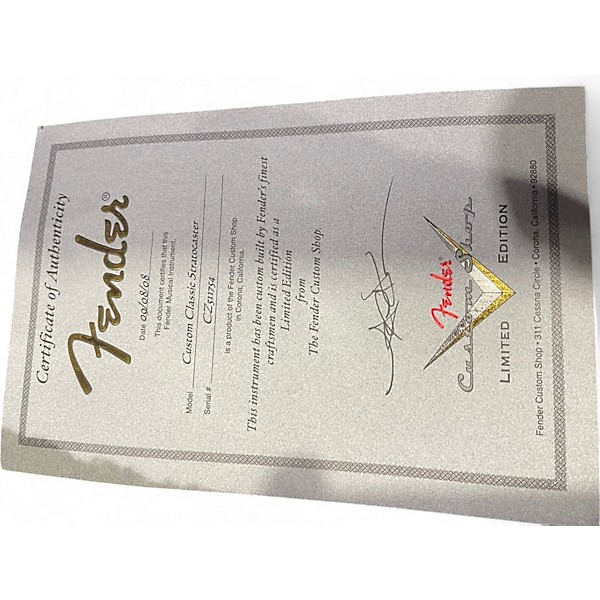 Used 2008 Fender Custom Shop Classic Player Stratocaster Limited Edition Ash Solid Body Electric Guitar