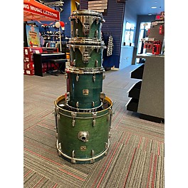 Used Gretsch Drums 4 Piece Renown TURQOISE Drum Kit