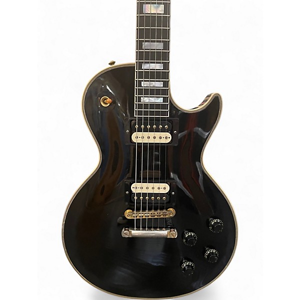 Used 2021 Gibson Custom Shop 1957 Les Paul Custom VOS Reissue Ebony Solid Body Electric Guitar