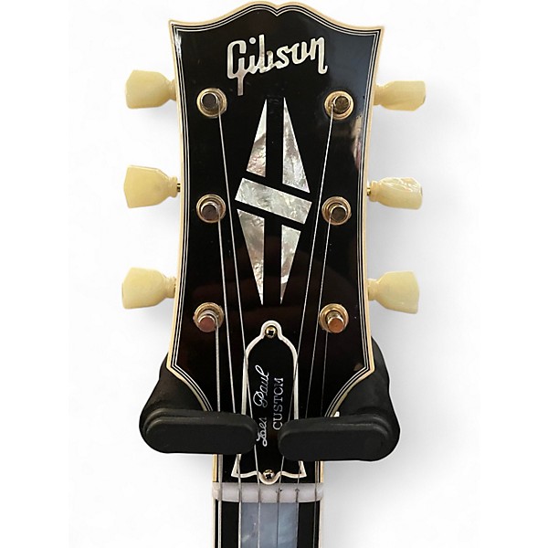 Used 2021 Gibson Custom Shop 1957 Les Paul Custom VOS Reissue Ebony Solid Body Electric Guitar