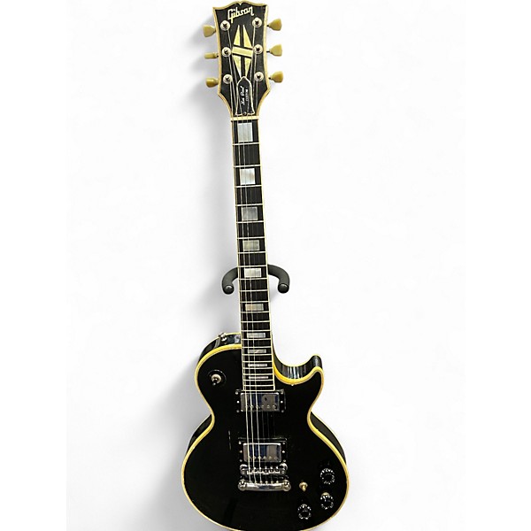 Vintage 1989 Gibson Les Paul Custom Ebony Solid Body Electric Guitar