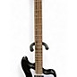 Used 2024 Squier Rascal Bass - Paranormal Series Metallic Black Electric Bass Guitar