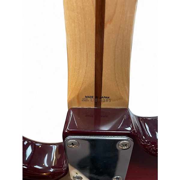 Used Fender MIJ Fotoflame Stratocaster Fotoflame Red Solid Body Electric Guitar