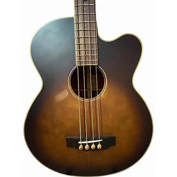 Used Morgan Monroe MVAB500 Brown Sunburst Acoustic Bass Guitar