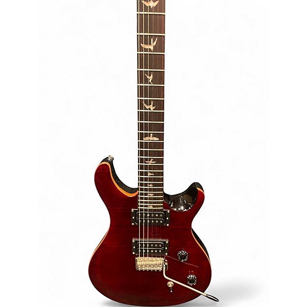 Used PRS CE24 Red Solid Body Electric Guitar