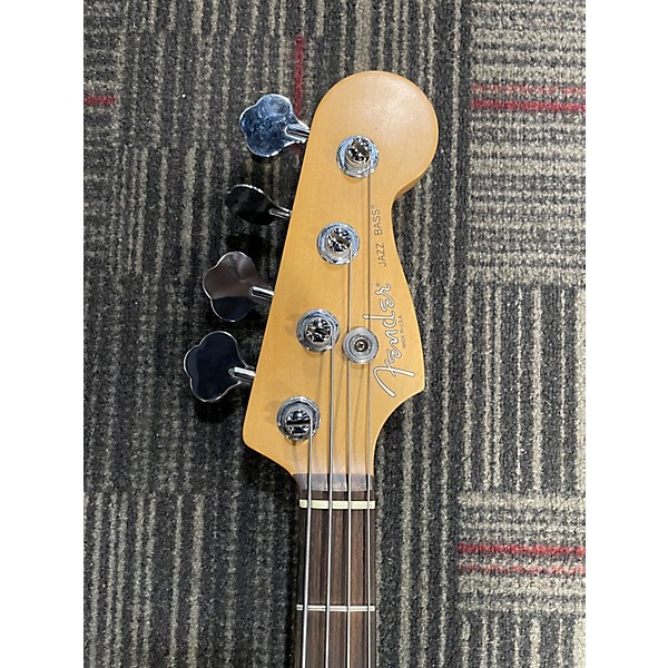 Used Fender American Standard Jazz Bass Black Electric Bass Guitar