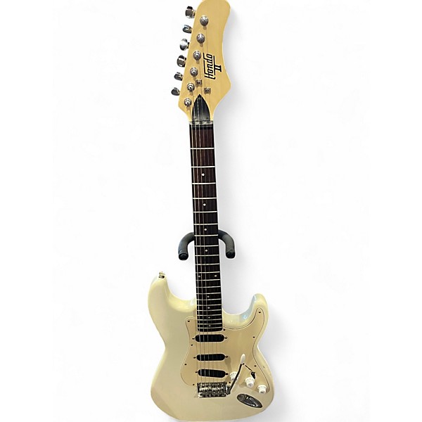 Used Hondo II S Style Olympic White Solid Body Electric Guitar