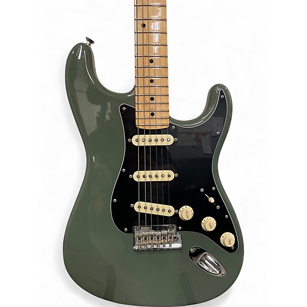 Used Fender American Professional Stratocaster SSS Royal Olive Solid Body Electric Guitar