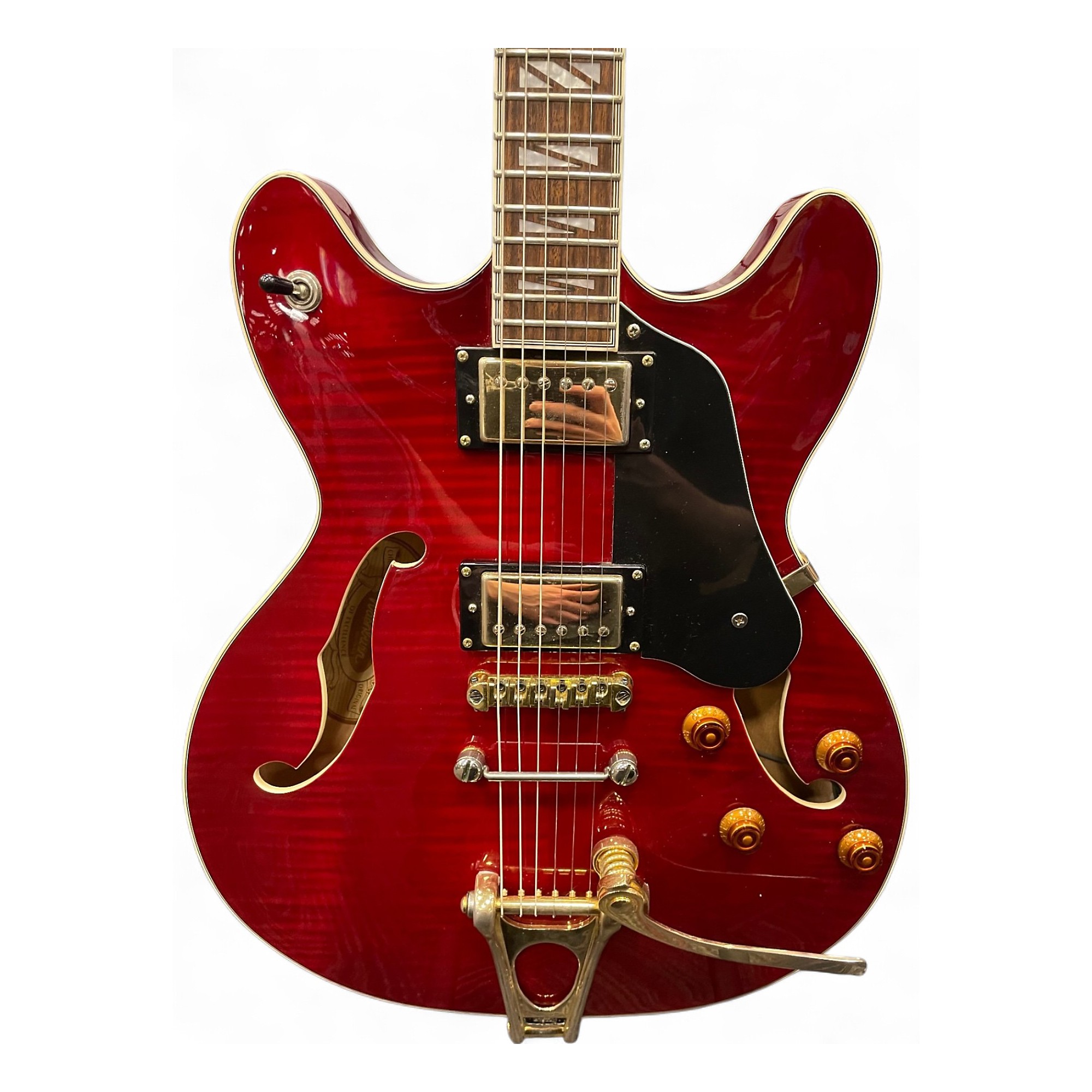 washburn HB-35 セミアコ レッド Washburn Hollowbody HB35 Semi-Hollow - Wine Red | Sweetwater