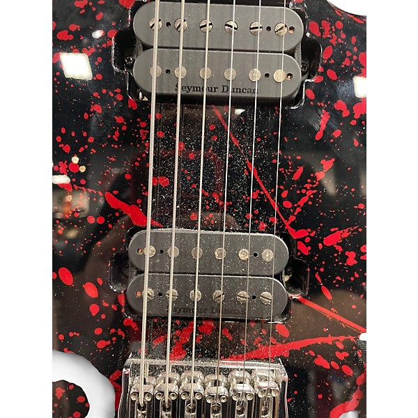 Used Kiesel Aries  6 Blood Splatter Blood Splatter Solid Body Electric Guitar