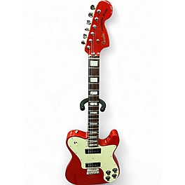 Used Fender Chris Shiflett Cleaver Telecaster Deluxe Rosewoo Dakota Red Solid Body Electric Guitar