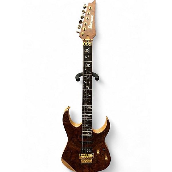 Used 2020 Ibanez RG8520LTD J. Custom Natural Marblewood Solid Body Electric Guitar