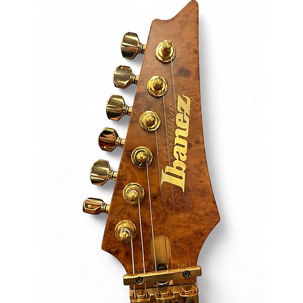 Used 2020 Ibanez RG8520LTD J. Custom Natural Marblewood Solid Body Electric Guitar