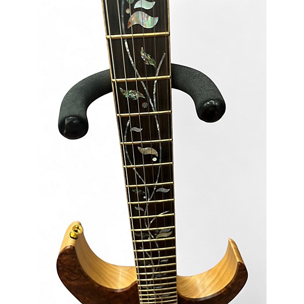 Used 2020 Ibanez RG8520LTD J. Custom Natural Marblewood Solid Body Electric Guitar