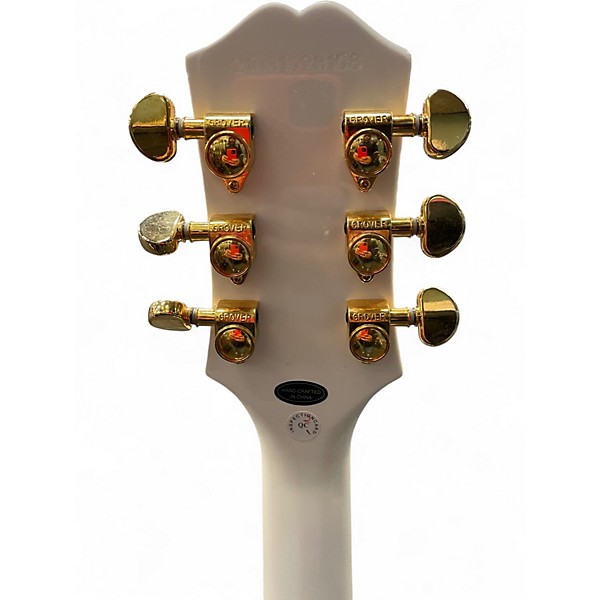 Used Epiphone Les Paul Custom Alpine White Solid Body Electric Guitar