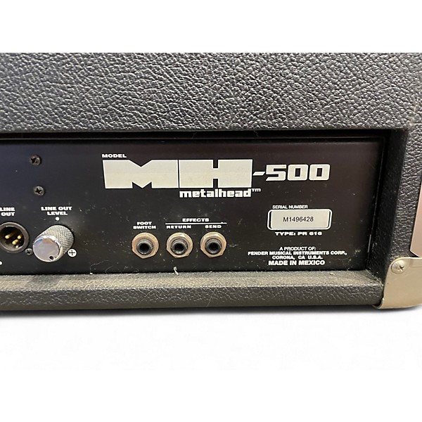 Used Fender MH500 Metal Head 500W Solid State Guitar Amp Head