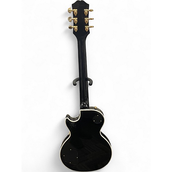 Used Epiphone Les Paul Custom Blackback White Solid Body Electric Guitar