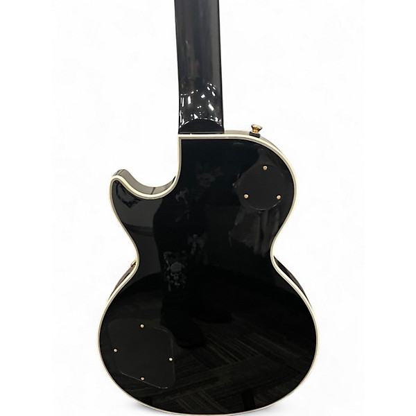 Used Epiphone Les Paul Custom Blackback White Solid Body Electric Guitar