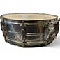 Vintage 1960s Ludwig 5X14 Supraphonic Snare Silver Drum thumbnail