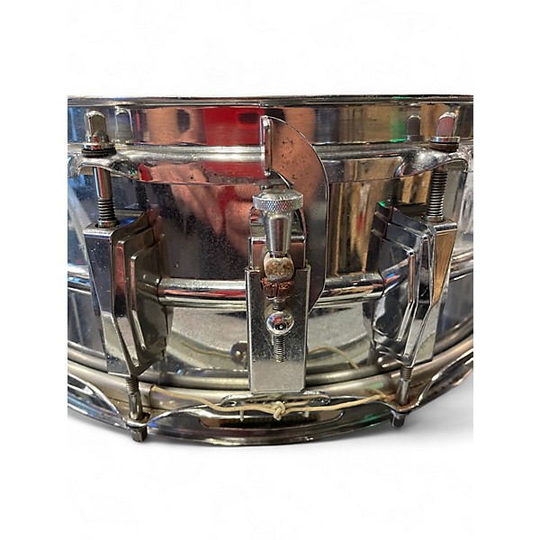 Vintage 1960s Ludwig 5X14 Supraphonic Snare Silver Drum