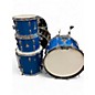 Vintage 1968 Ludwig 4 Piece HOLLYWOOD BLUE SPARKLE Drum Kit thumbnail