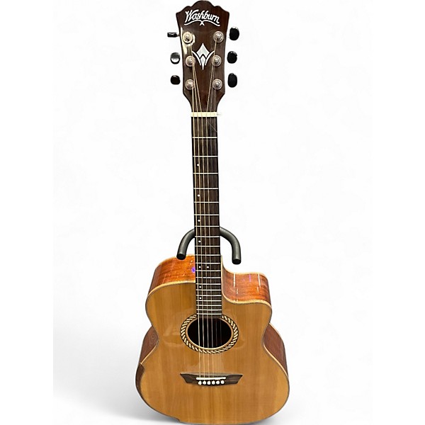 Used Washburn WCG15CE Natural Acoustic Electric Guitar