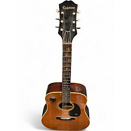Vintage 1972 Epiphone ft145 Natural Acoustic Guitar
